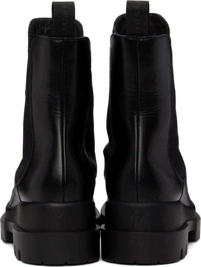 Giuseppe Zanotti Black Tankie Beatle Chelsea Boots - Picture 3