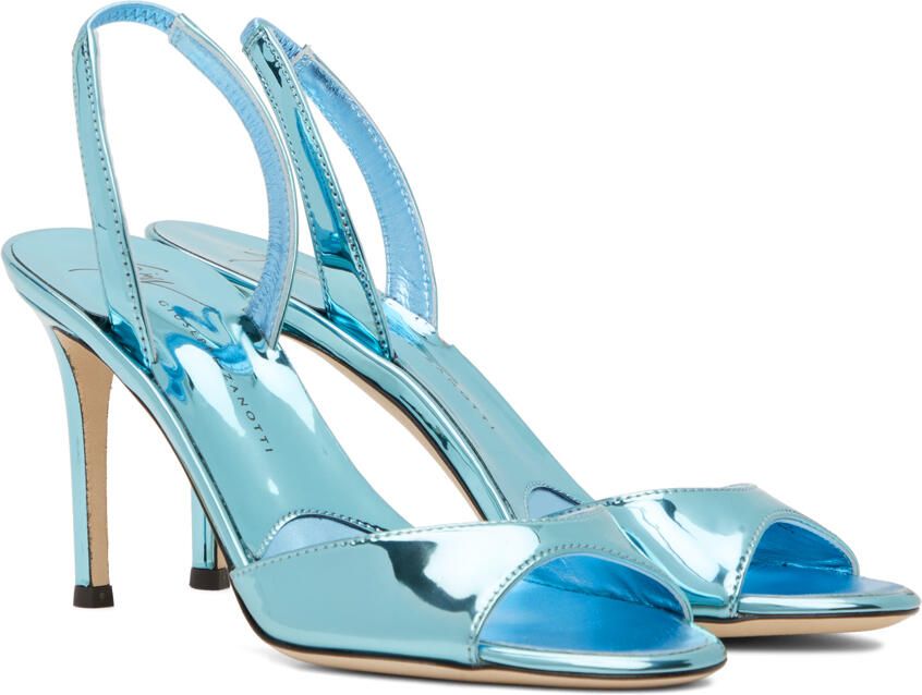 Giuseppe Zanotti Blue Basic 85 Heeled Sandals - Picture 3