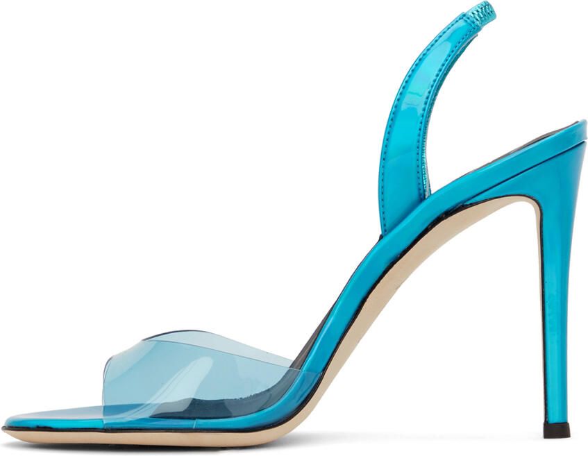 Giuseppe Zanotti Blue Basic Slingback 105mm Heeled Sandals - Picture 3