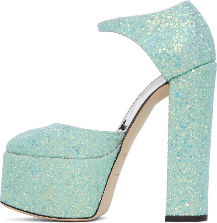 Giuseppe Zanotti Blue Bebe Heels - Picture 2