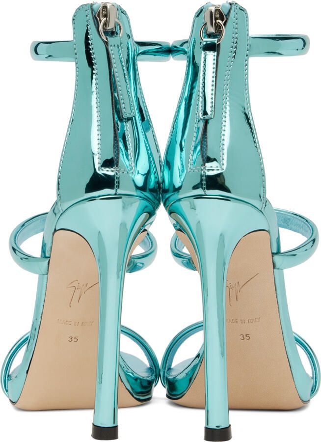 Giuseppe Zanotti Blue South 115 Heeled Sandals - Picture 3