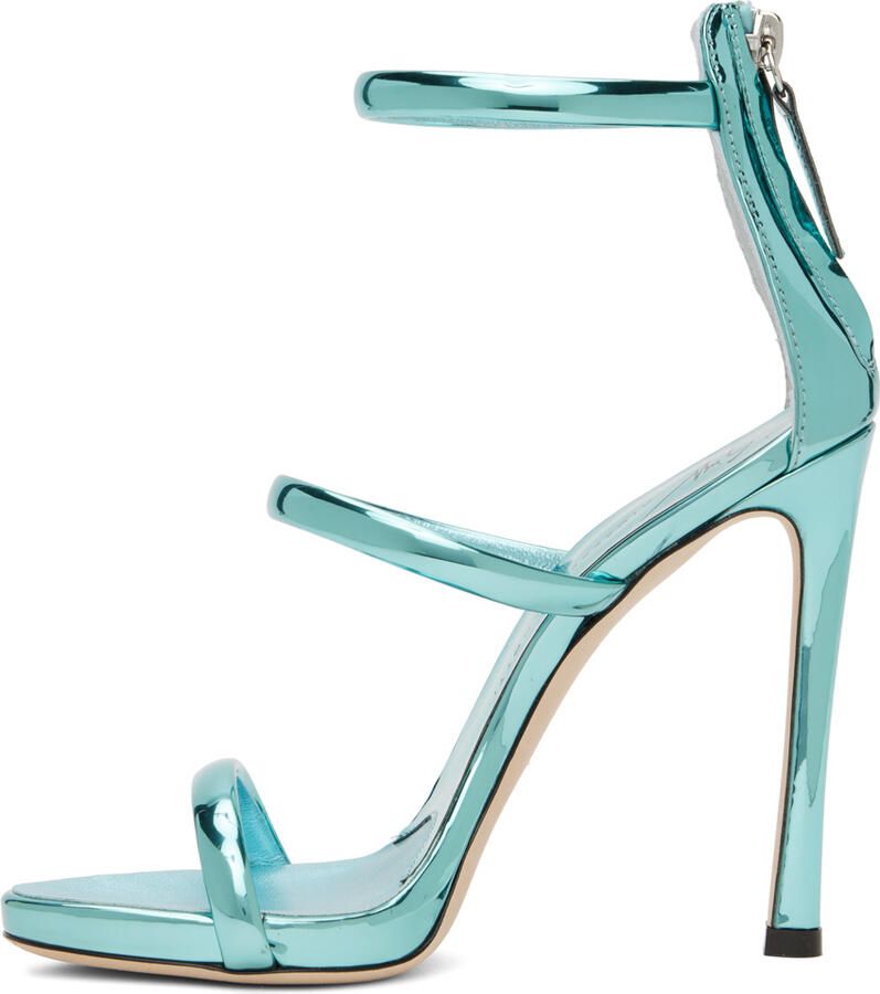 Giuseppe Zanotti Blue South 115 Heeled Sandals - Picture 2