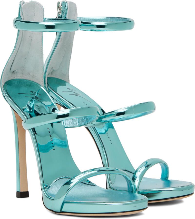 Giuseppe Zanotti Blue South 115 Heeled Sandals