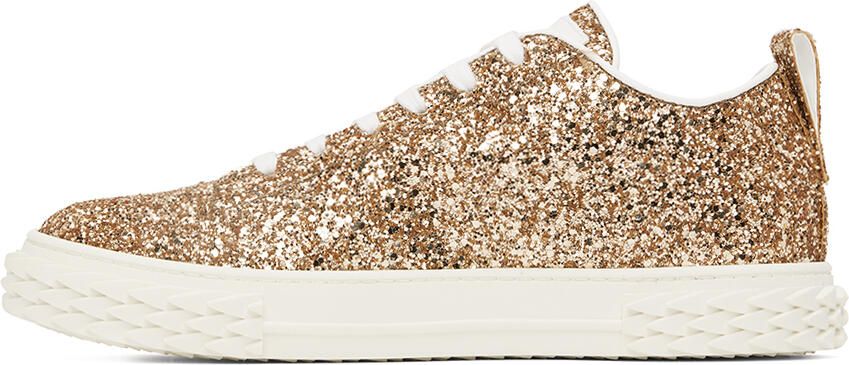 Giuseppe Zanotti Gold Blabber Sneakers - Picture 3