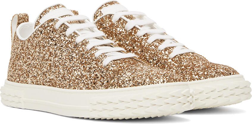 Giuseppe Zanotti Gold Blabber Sneakers - Picture 2