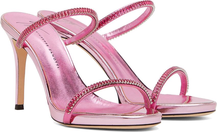 Giuseppe Zanotti Pink Alien Heeled Sandals - Picture 2