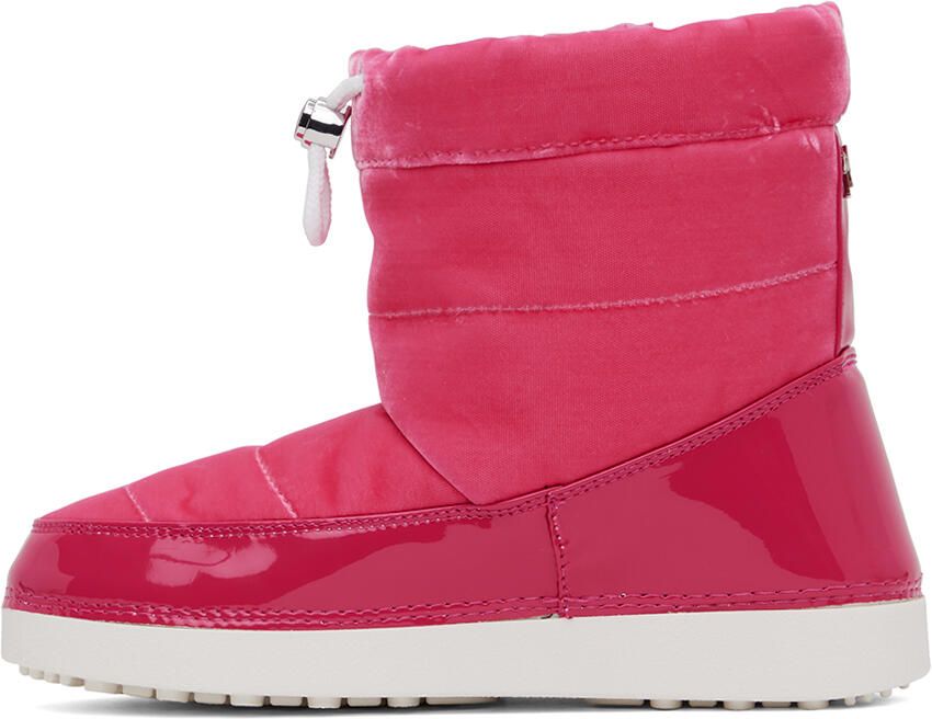 Giuseppe Zanotti Pink Snow Velvet Boots - Picture 3