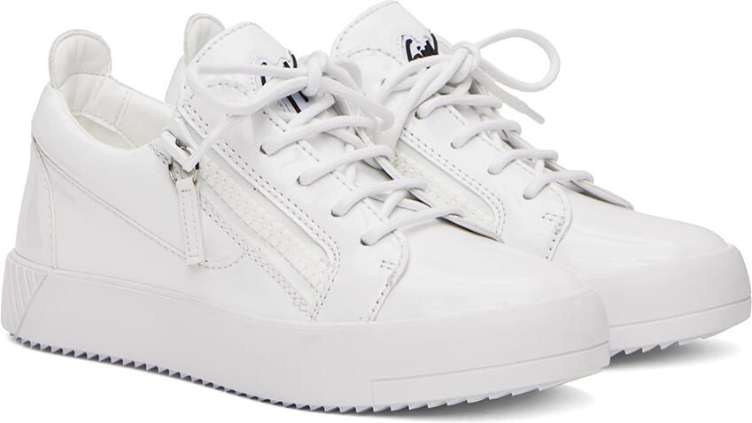 Giuseppe Zanotti White Frankie Sneakers - Picture 2