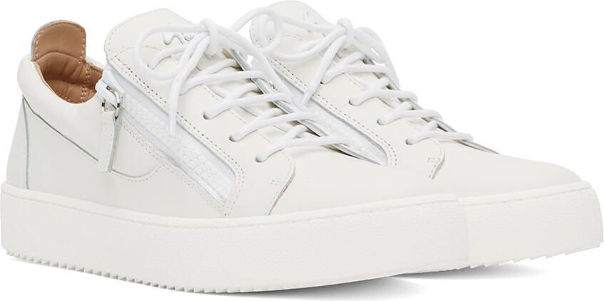 Giuseppe Zanotti White Frankie Sneakers - Picture 2