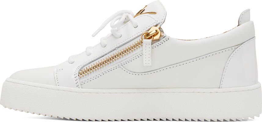 Giuseppe Zanotti White Frankie Sneakers - Picture 3