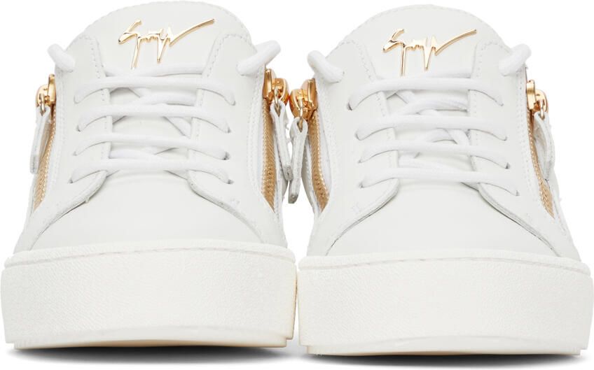 Giuseppe Zanotti White Slip-On Gail Sneakers - Picture 3