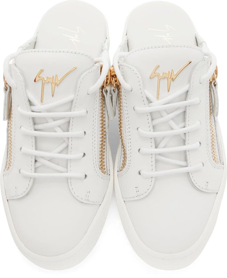 Giuseppe Zanotti White Slip-On Gail Sneakers