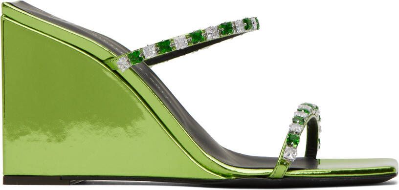 Giuseppe Zanotti Green Shangay Heeled Sandals - Picture 4