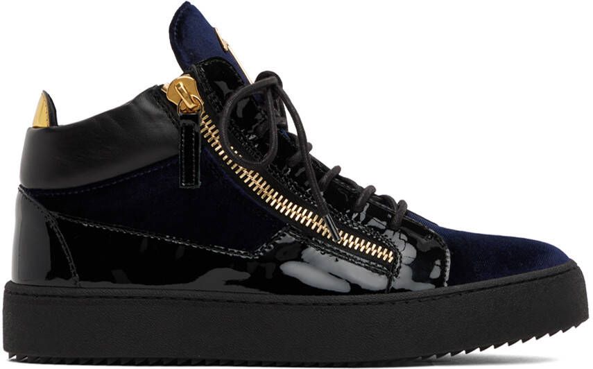Giuseppe Zanotti Navy Kriss Sneakers - Picture 5
