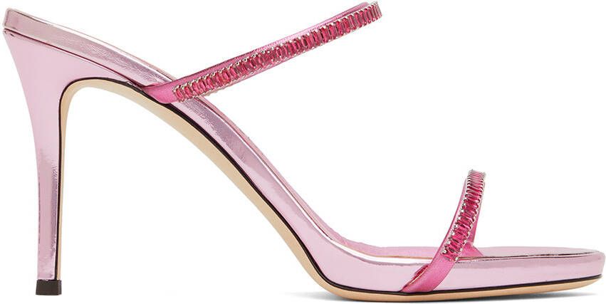 Giuseppe Zanotti Pink Alien Heeled Sandals - Picture 5
