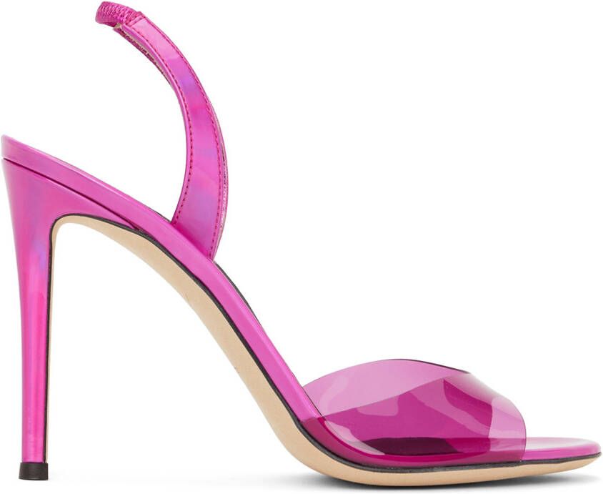 Giuseppe Zanotti Pink Basic Slingback 105mm Heeled Sandals - Picture 5
