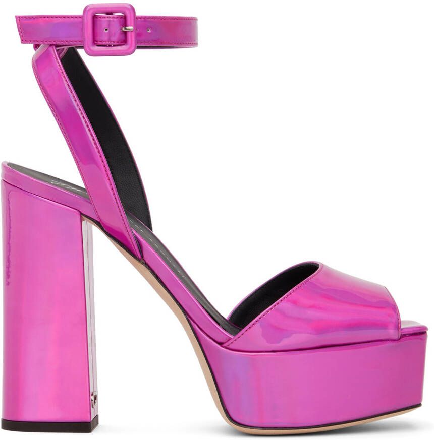Giuseppe Zanotti Pink Blasvegas 120mm Heeled Sandals - Picture 5