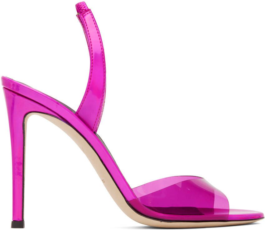 Giuseppe Zanotti Pink Slingback Heeled Sandals - Picture 5