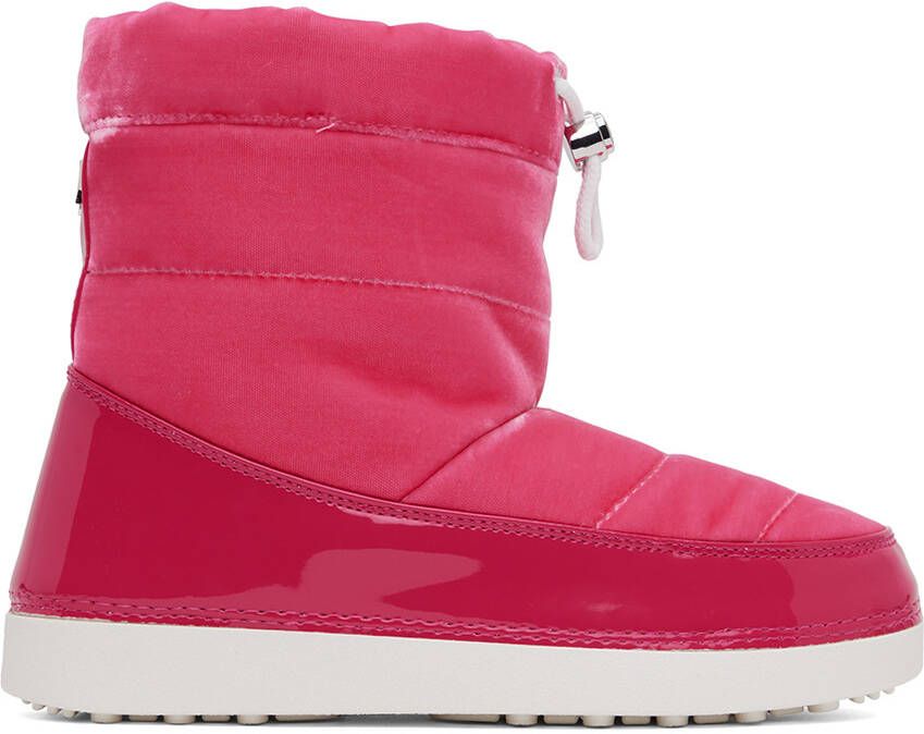 Giuseppe Zanotti Pink Snow Velvet Boots - Picture 5