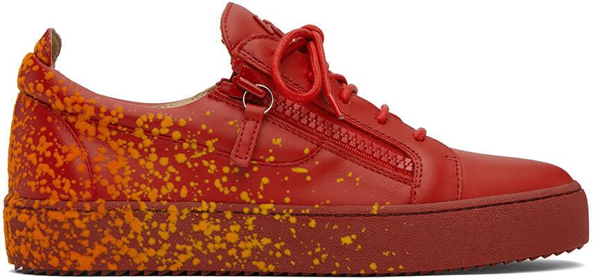 Giuseppe Zanotti Red Frankie Sneakers - Picture 5