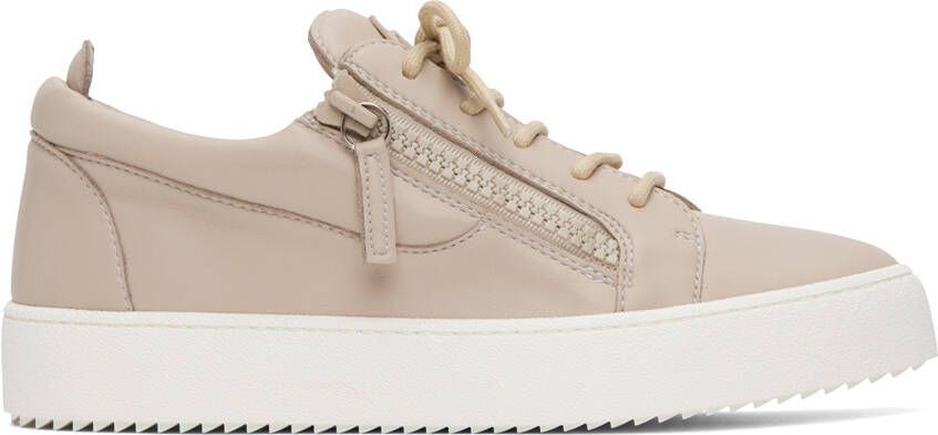 Giuseppe Zanotti Taupe Frankie Sneakers - Picture 5