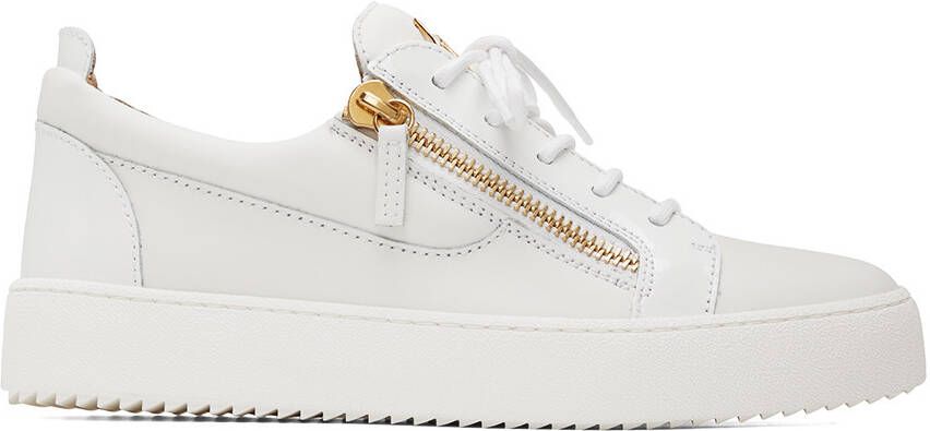 Giuseppe Zanotti White Frankie Sneakers - Picture 5