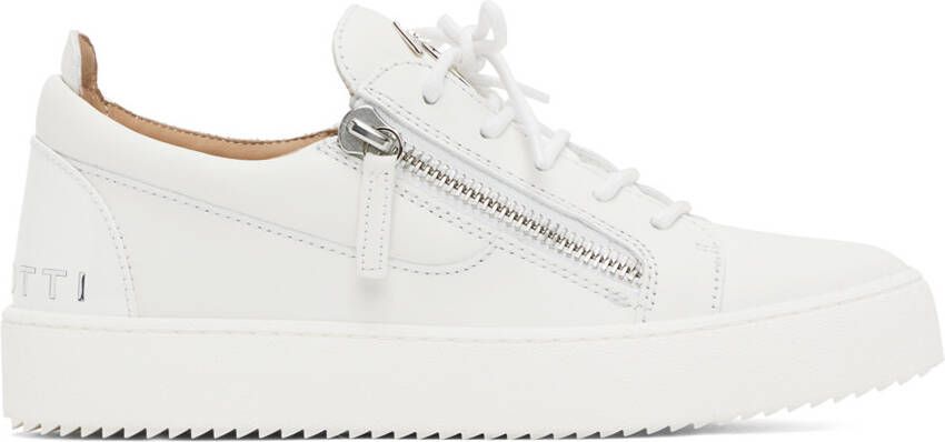 Giuseppe Zanotti White Frankie Sneakers - Picture 5