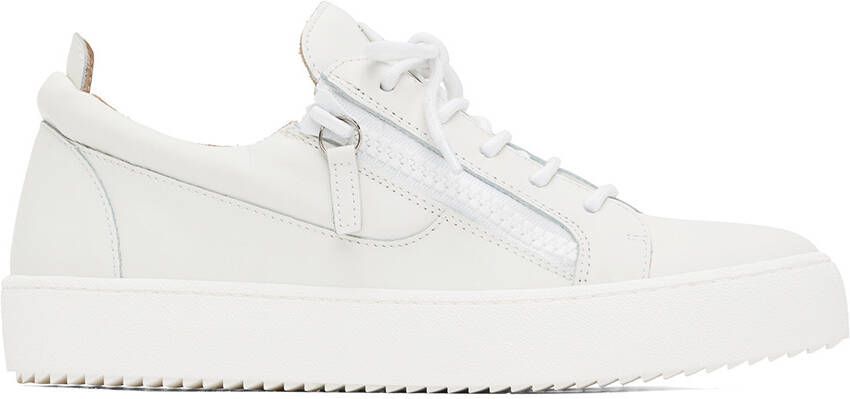 Giuseppe Zanotti White Frankie Sneakers - Picture 4