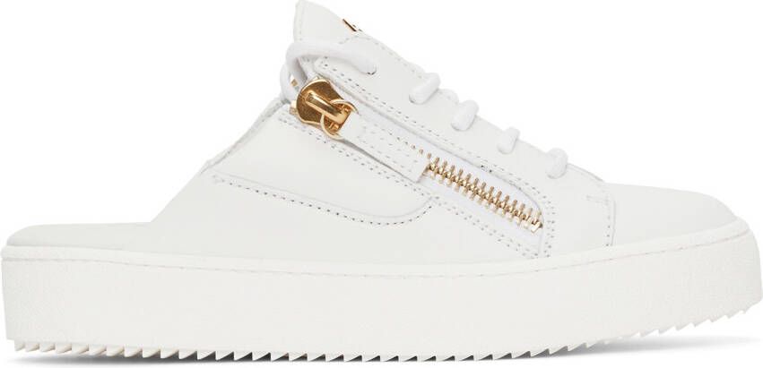 Giuseppe Zanotti White Slip-On Gail Sneakers - Picture 5