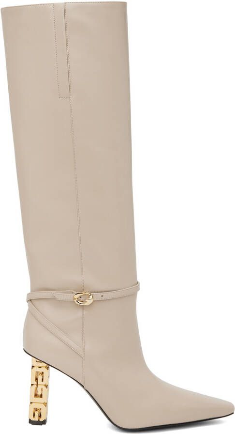Givenchy Beige G Cube Boots - Picture 3