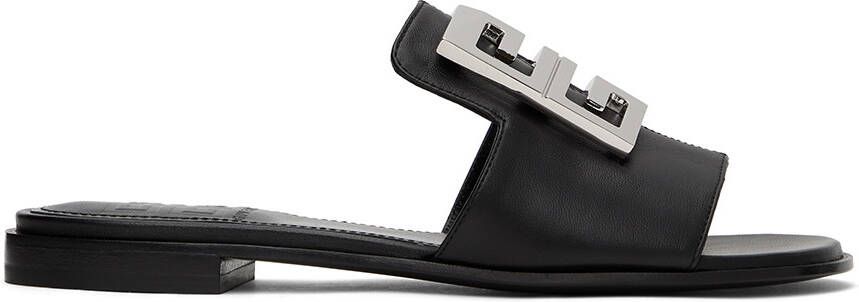 Givenchy Black 4G Flat Mules - Picture 5