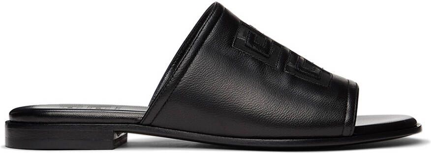Givenchy Black 4G Flat Sandals