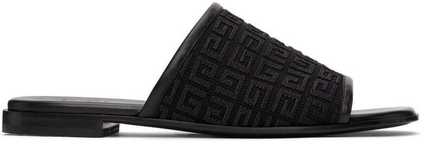 Givenchy Black 4G Mule Flat Sandals - Picture 5