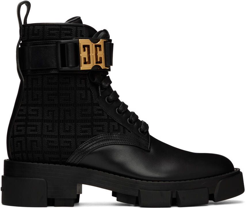 Givenchy Black 4G Terra Boots - Picture 4