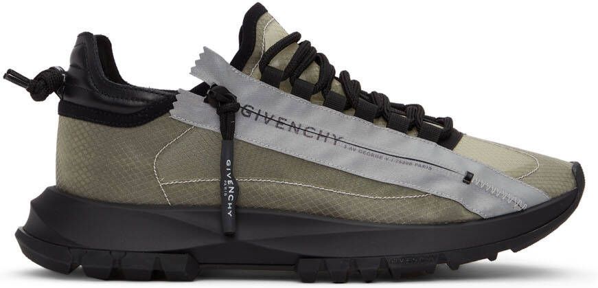 Givenchy Black & Grey Spectre Zip Sneakers - Picture 5