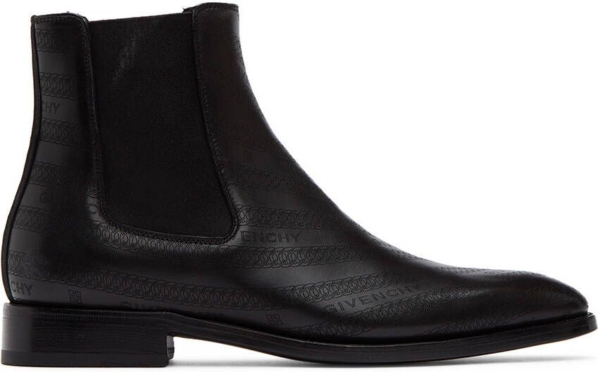 Givenchy Black Classic Chelsea Boots - Picture 4