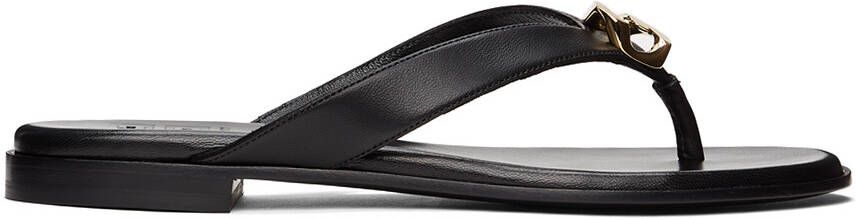 Givenchy Black G Chain Buckle Flat Sandals - Picture 5