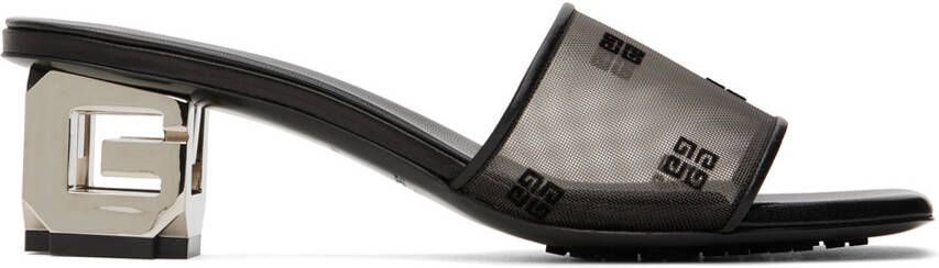Givenchy Black G Cube Heeled Sandals - Picture 4