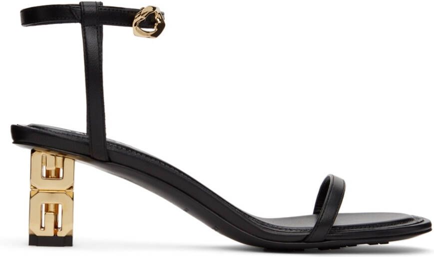 Givenchy Black G Cube Heeled Sandals