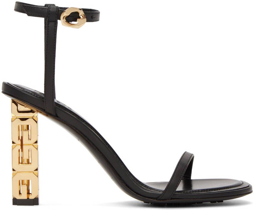 Givenchy Black G Cube Heeled Sandals