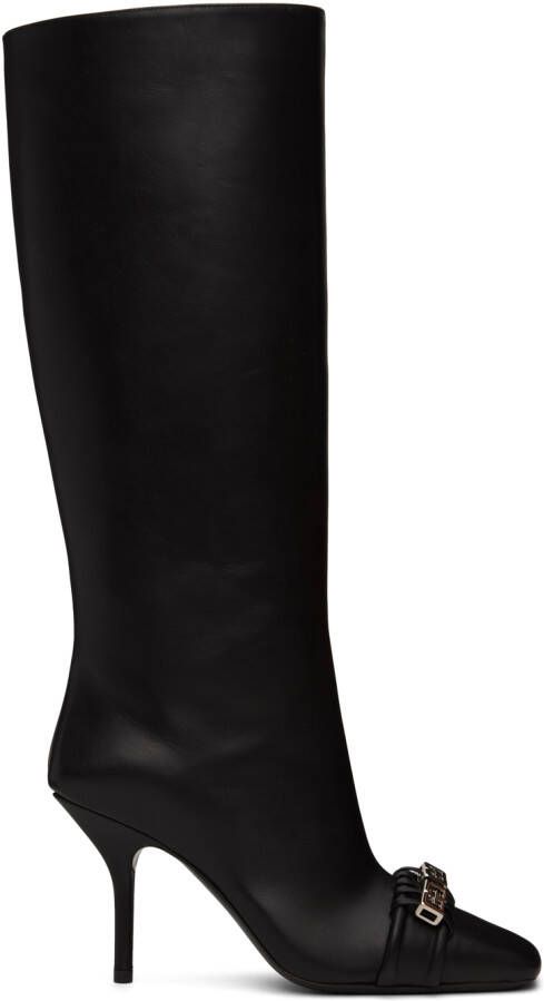 Givenchy Black G Woven Boots - Picture 2