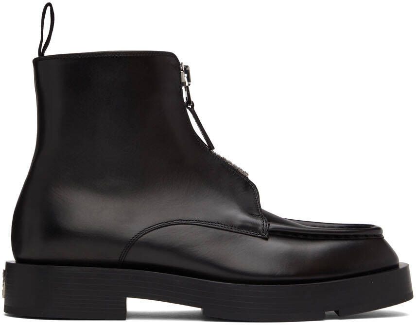 Givenchy Black Leather Boots - Picture 5