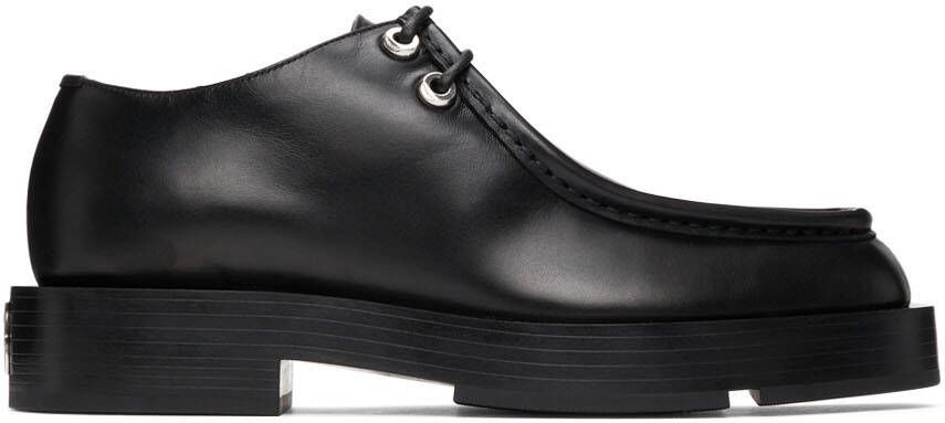 Givenchy Black Leather Squared Derbys - Picture 5