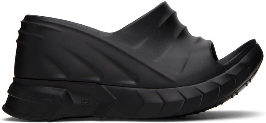 Givenchy Black Marshmallow Heeled Sandals - Picture 4