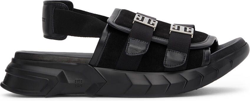 Givenchy Black Marshmallow Slingback Sandals - Picture 5