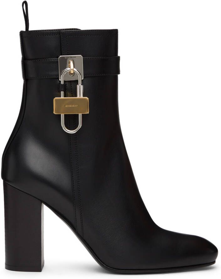 Givenchy Black Padlock Boots - Picture 4