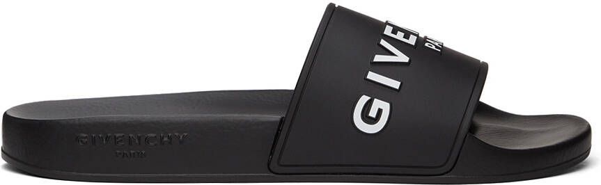 Givenchy Black Paris Flat Sandals