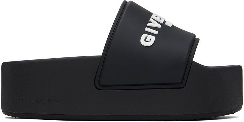 Givenchy Black Paris Flat Sandals