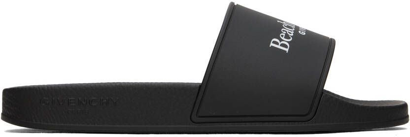 Givenchy Black Printed Slides - Picture 5