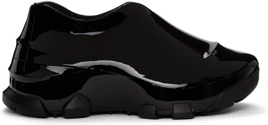 Givenchy Black Shiny Monumental Mallow Low Sneakers - Picture 2